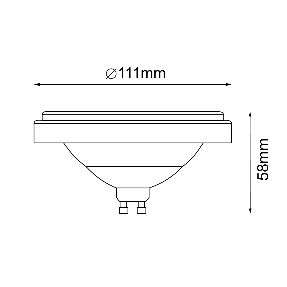 Żarówka GU10 ES111, 9W 30st, 4000K, czarna, Oxyled/ Loonari — zdjęcie 2