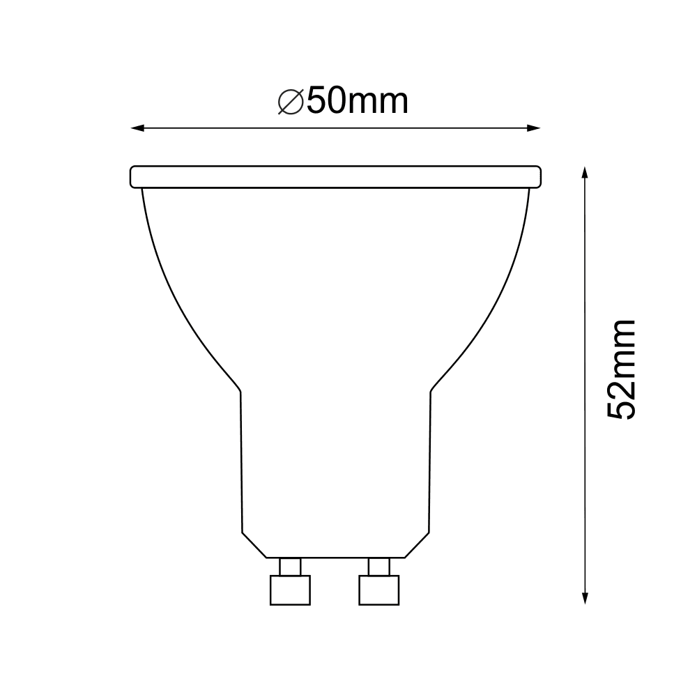 Żarówka GU10, 4,3W LED, 3000K, Ledvance — zdjęcie 2