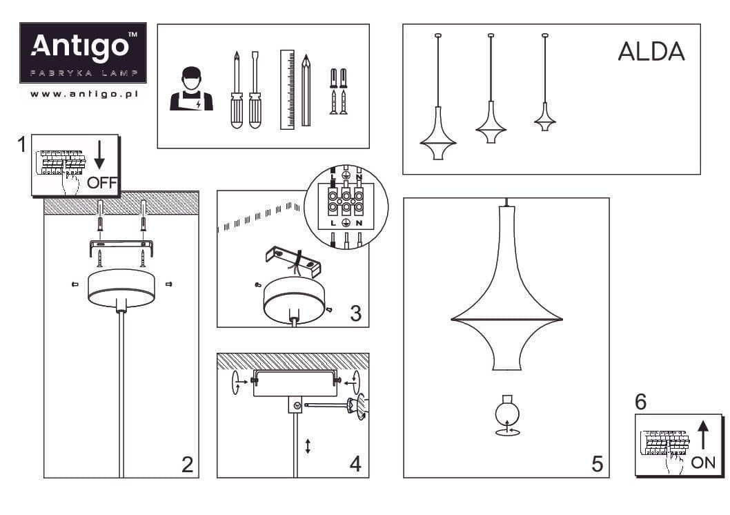 ALDA Lampa wisząca — zdjęcie 4